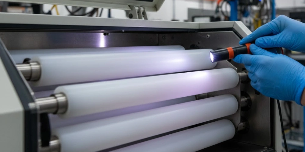 Reflective-Sleeve Opaque Quartz Tube for UV Curing Lamp Assemblies