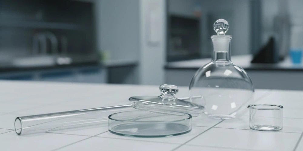 Transparent Quartz Labware for Laboratory Workbench Applications