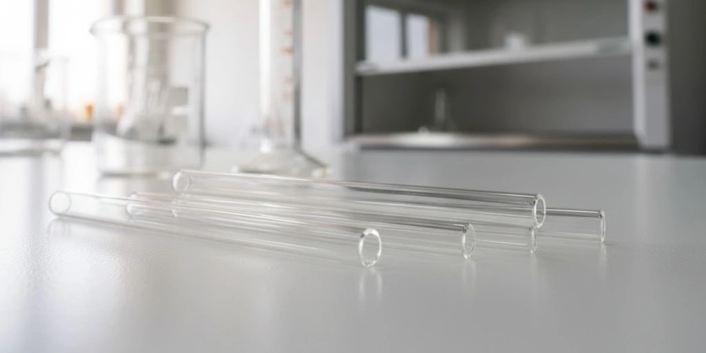 Transparent quartz capillary tube for UV-detection laboratory bench analysis Transparent quartz capillary tube for UV-detection laboratory bench analysis