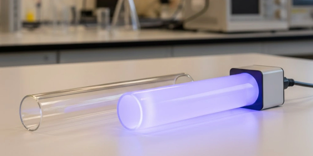 Maßgefertigte, UV-durchlässige Quarzrohre für optische Vergleichsmessungen im Labor