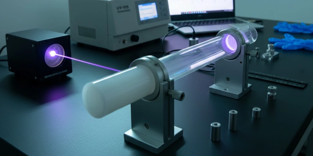 UV-Transmitting Transparent Quartz Tubes for Spectral Transmission Profile Measurement