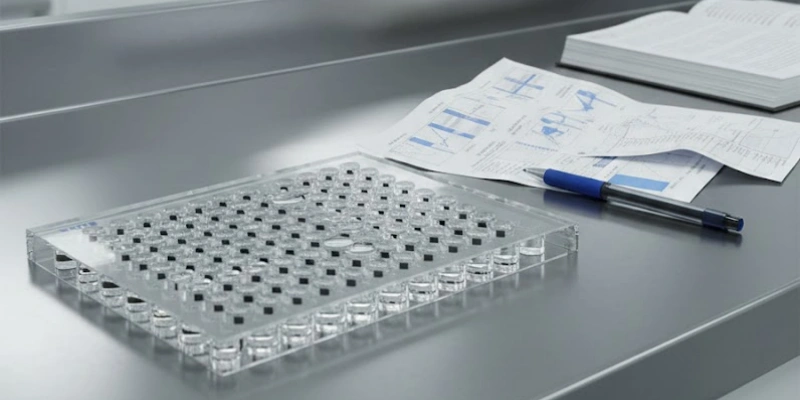 Проверенные кварцевые 96-луночные планшеты для рабочих процессов УФ-анализа в фармацевтике GMP