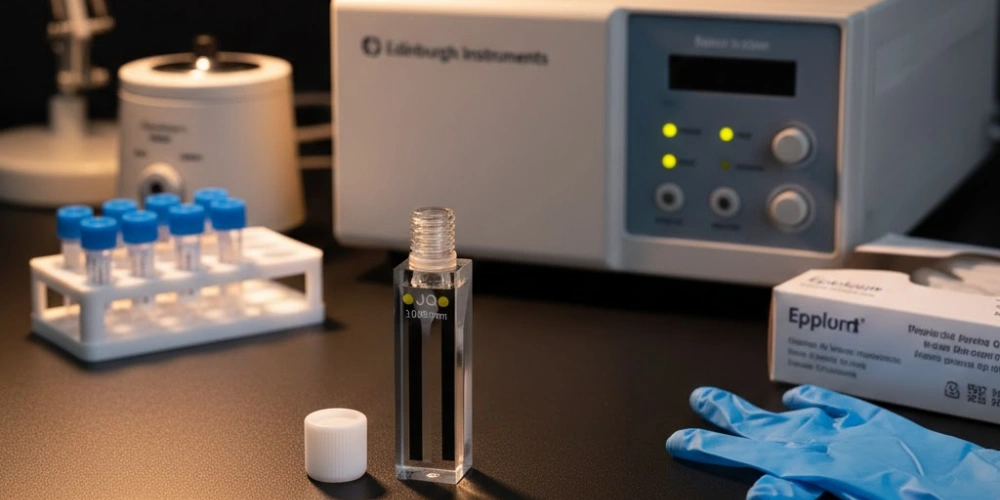 four-face micro quartz cuvette for fluorescence spectrometer low-volume analysis