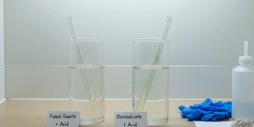 Chemically Resistant Fused Quartz Tubes for Acid Immersion Testing