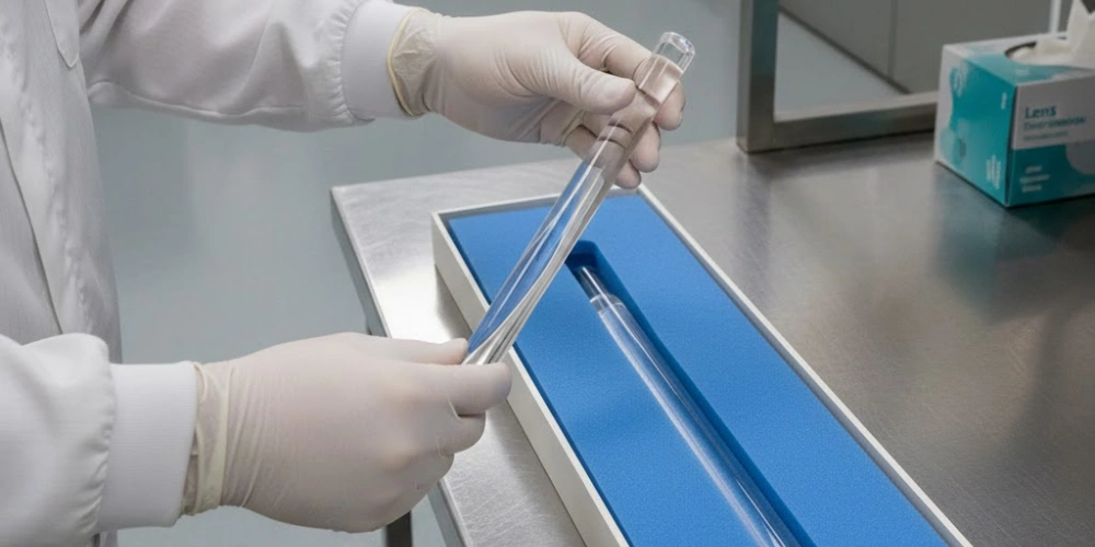 Contamination-Sensitive Fused Quartz Rods for Cleanroom Storage and Handling Protocols