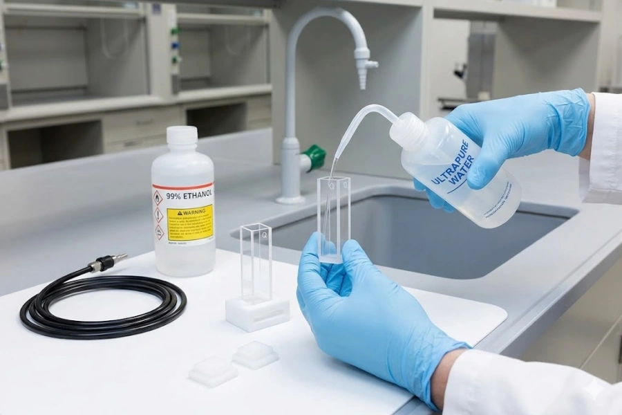 How to Clean Quartz Fluorescence Cuvettes