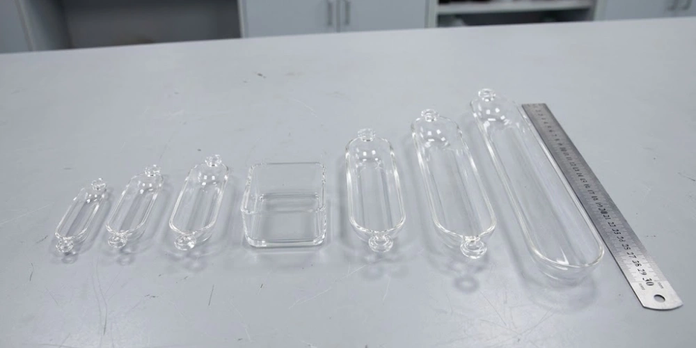 Multi-Size Quartz Boat Crucibles for Scalable Sample Loading and Furnace Compatibility Multi-Size Quartz Boat Crucibles for Scalable Sample Loading and Furnace Compatibility