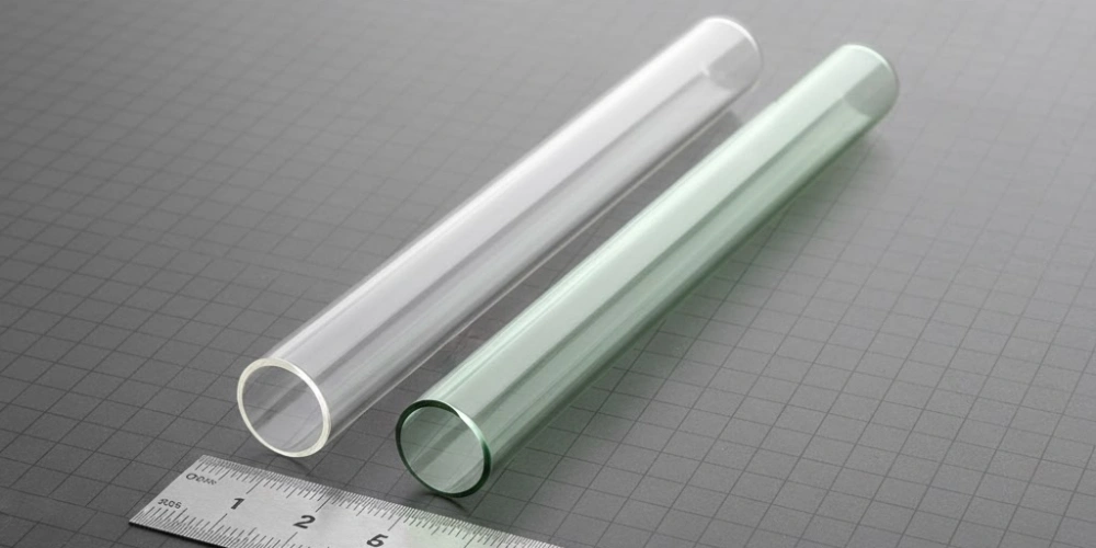 Side-by-Side Fused Quartz Tubes for Physical Property Comparison