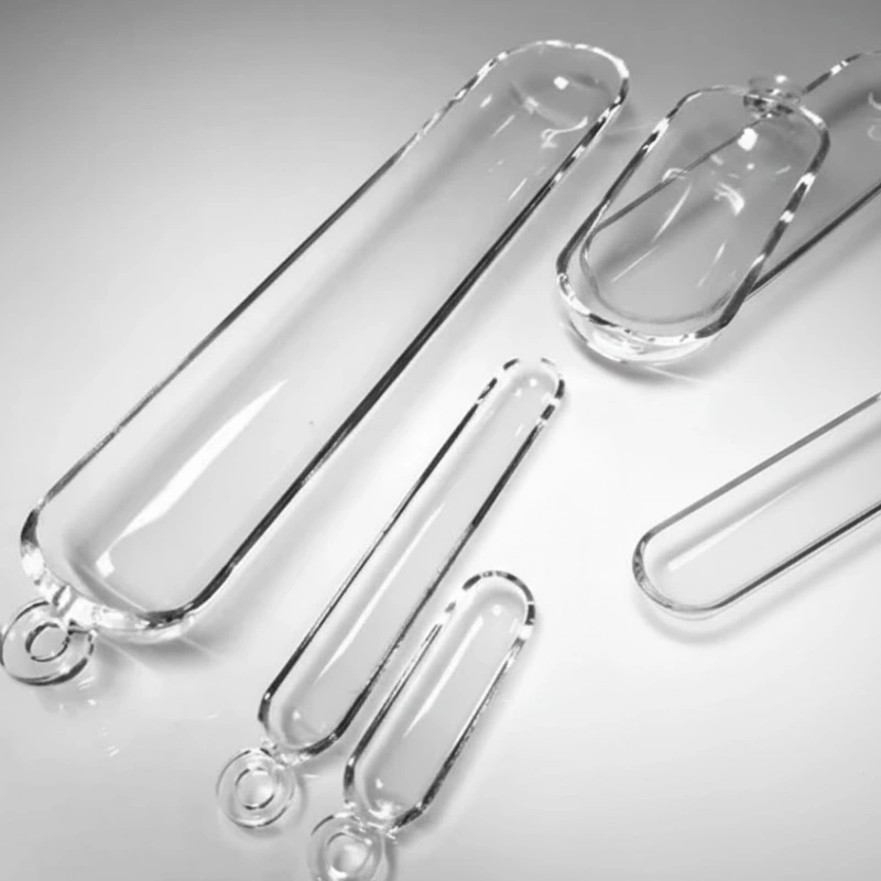 Transparent Quartz Combustion Boat with Loop Handle