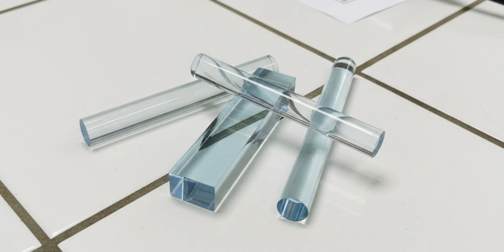 UV Transmission Properties of Square Fused Silica Rods and Round Fused Silica Rods for High-Power Optical Applications UV Transmission Properties of Square Fused Silica Rods and Round Fused Silica Rods for High-Power Optical Applications