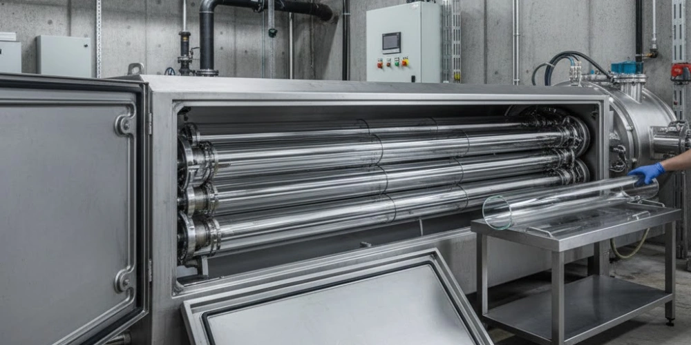UV-Transmissive Transparent Quartz Tubes for Industrial Water Purification Systems