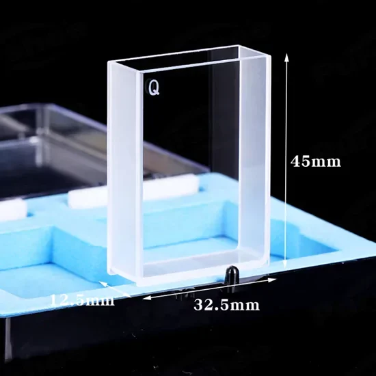 10.5ml Fused Quartz Macro Cuvette 10.5ml Fused Quartz Macro Cuvette