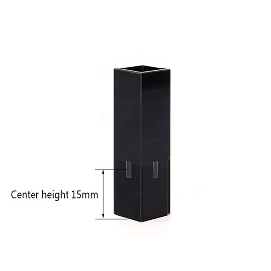 100μl Quartz Micro Fluorescence Cuvette with Black Walls and Lid 100μl Quartz Micro Fluorescence Cuvette with Black Walls and Lid