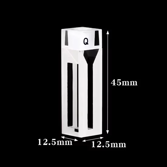 1050μl Quartz Cuvette with PTFE Stopper 1050μl Quartz Cuvette with PTFE Stopper