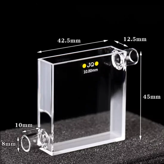 Кварцевая проточная кювета большого объема 14000 мкл