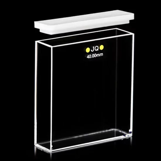 Cubeta de fluorescência de quartzo de 14000μl com tampa Comprimento do caminho 40mm Cubeta de fluorescência de quartzo de 14000μl com tampa Comprimento do caminho 40mm