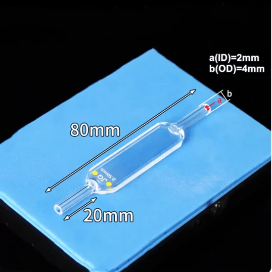 Кварцевая проточная кювета объемом 170 мкл, двойное оптическое окно