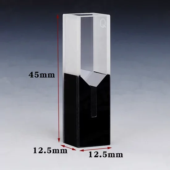 200μl Quartz Micro Cuvette with Black Walls and Black Cap 200μl Quartz Micro Cuvette with Black Walls and Black Cap