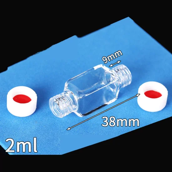 2000μl 투명 석영 형광 흐름 큐벳 셀(PTFE M10 나사 캡 포함), 4개의 광학 창