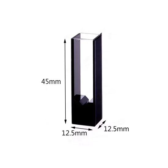 20μl-200μl Quartz Micro Cuvette with Black Walls 20μl-200μl Quartz Micro Cuvette with Black Walls