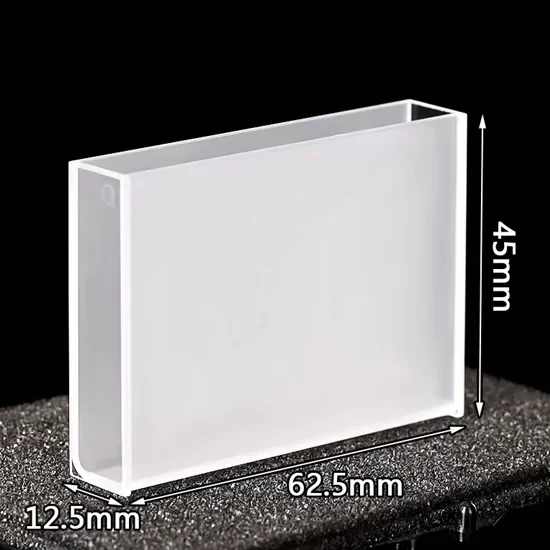 21ml Quarz-Küvettenzelle mit 2 optischen Fenstern ohne Deckel 21ml Quarz-Küvettenzelle mit 2 optischen Fenstern ohne Deckel