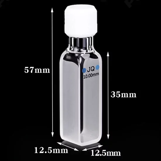 3.5ml 10mm Path Length Quartz UV Cuvette with Screw Cap 3.5ml 10mm Path Length Quartz UV Cuvette with Screw Cap