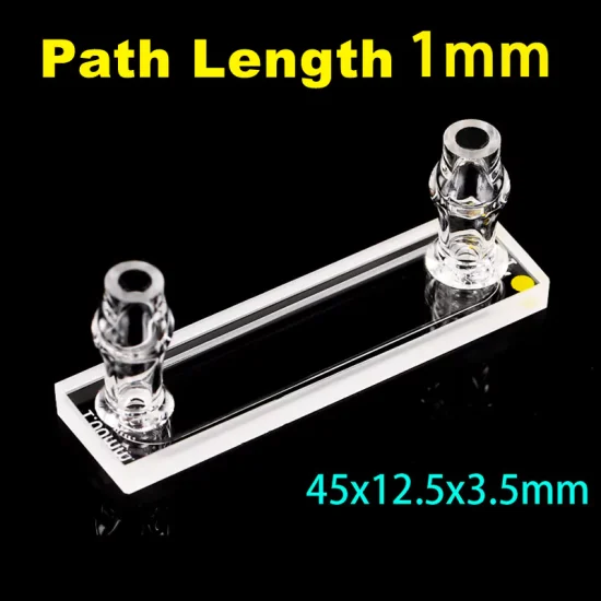 Advanced Optical Path Quartz Flow Cell with Inlet and Outlet Tubings ...