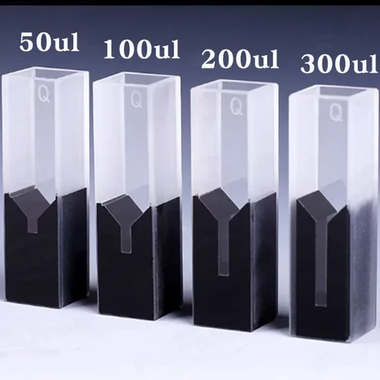 300μl Quartz Micro Cuvette with Black Walls and Black Cap 300μl Quartz Micro Cuvette with Black Walls and Black Cap
