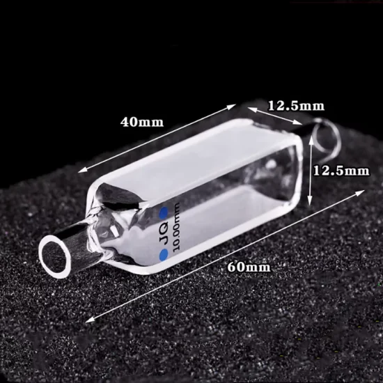 Кварцевая проточная кювета объемом 3500 мкл, четырехсторонняя трансмиссия