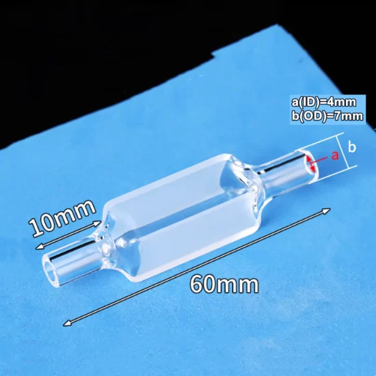 Кварцевая проточная кювета на 3500 мкл, двойное оптическое окно