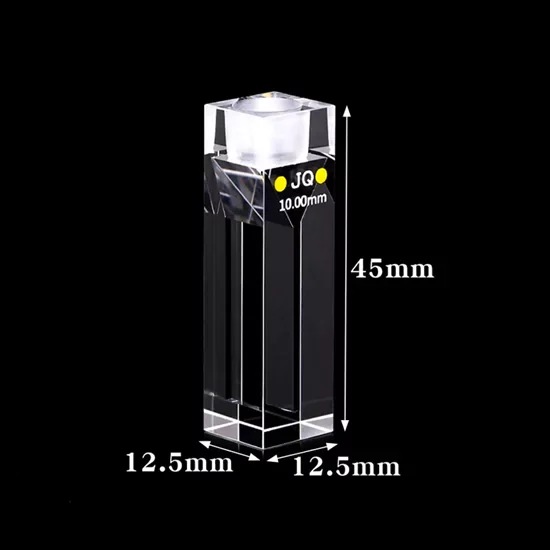 350μl Quartz Cuvette with PTFE Stopper 350μl Quartz Cuvette with PTFE Stopper