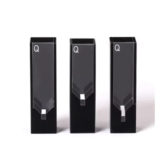 50μl 100μl Quartz Micro Cuvette with Black Walls 50μl 100μl Quartz Micro Cuvette with Black Walls
