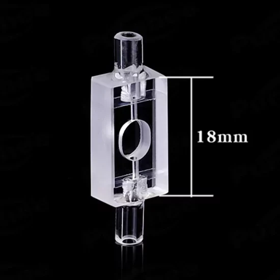 Кварцевая проточная кювета на 60 мкл, оптический путь 2 мм