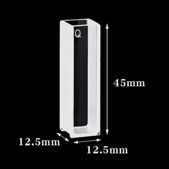 3.5ml Standard Quartz UV Cuvette with 2 Polished Sides and Lid for UV Spectrophotometer 3.5ml Standard Quartz UV Cuvette with 2 Polished Sides and Lid for UV Spectrophotometer