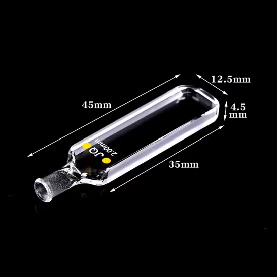 700μl Fluorescence Quartz UV Cuvette with PTFE Stopper 700μl Fluorescence Quartz UV Cuvette with PTFE Stopper