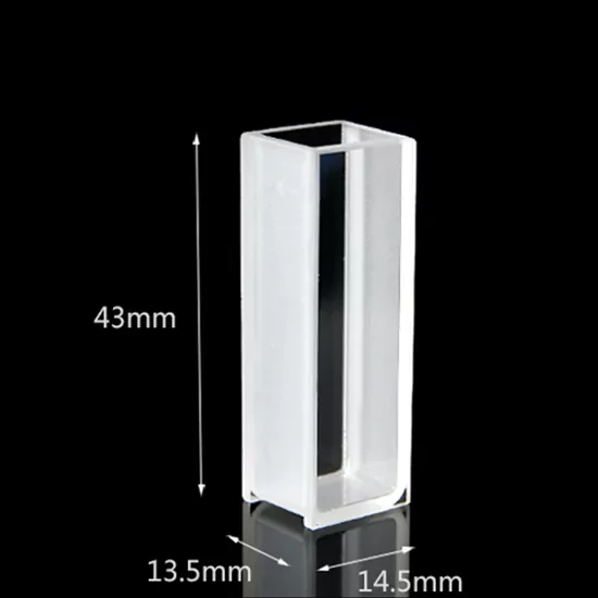 4ml Standard Quartz UV Cuvette with 2 Polished Sides and Lid for UV Spectrophotometer 4ml Standard Quartz UV Cuvette with 2 Polished Sides and Lid for UV Spectrophotometer
