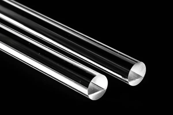 Clear quartz rod with precision dimensions Clear quartz rod with precision dimensions