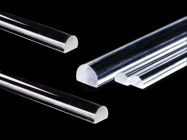 Half-Round Fused Quartz Rod for Optical & Thermal Applications Optimized half-round fused quartz rods with 99.98%+ purity for laser systems, IR heating, and optical applications.