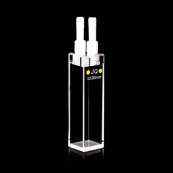 High precision air free quartz cuvette for laboratory spectroscopy applications High precision air free quartz cuvette for laboratory spectroscopy applications