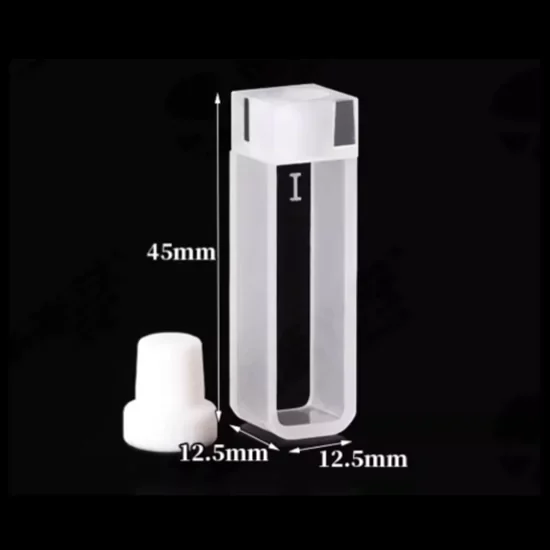 IR quartz cuvette for FTIR analysis featuring high transmission rate in 260-3500nm range IR quartz cuvette for FTIR analysis featuring high transmission rate in 260-3500nm range