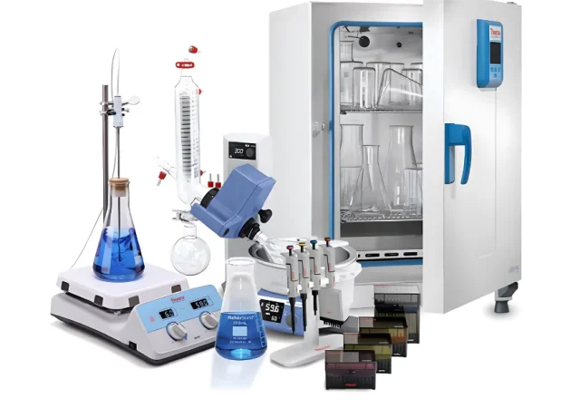 Equipo de laboratorio Dispositivo fabricado con vidrio de cuarzo para análisis de pruebas.