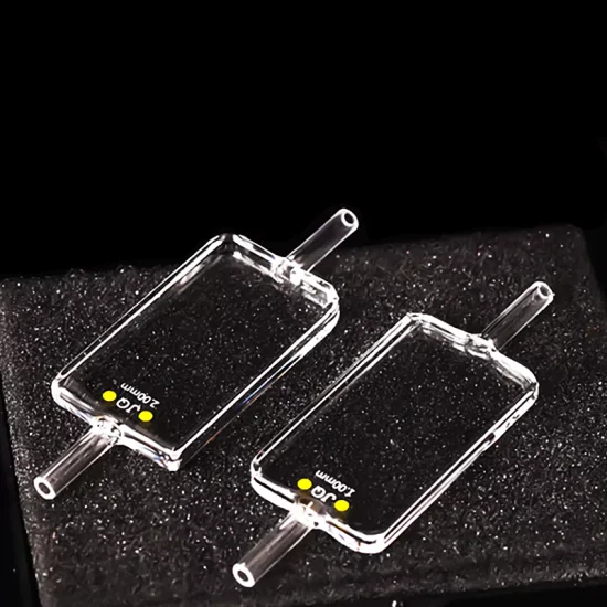 Кварцевая проточная кюветная ячейка, длина пути 2 мм