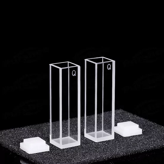 Standard sized fluorescence quartz cuvettes Standard sized fluorescence quartz cuvettes