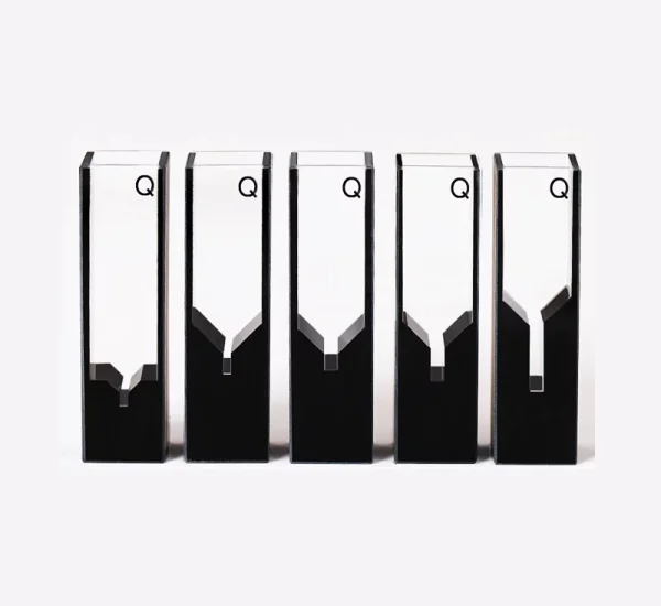 Stray-Light Suppressed Quartz Micro Cuvette with Black Walls for UV-VIS Stray-Light Suppressed Quartz Micro Cuvette with Black Walls for UV-VIS