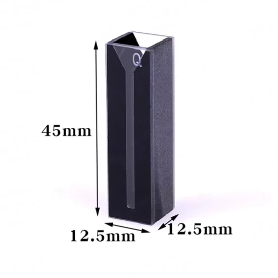 Sub-micro quartz cuvette for sample preservation and contamination prevention in spectroscopic analysis Sub-micro quartz cuvette for sample preservation and contamination prevention in spectroscopic analysis