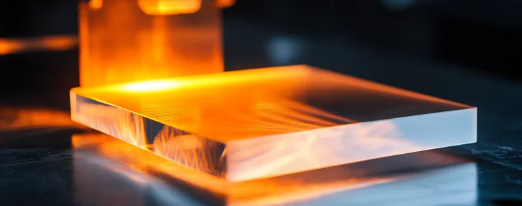 TOQUARTZ® quartz plates can withstand continuous operation at 1100°C and short-term exposure up to 1450°C. TOQUARTZ® quartz plates can withstand continuous operation at 1100°C and short-term exposure up to 1450°C.