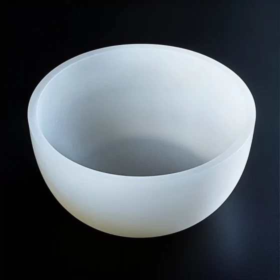 Transparent fused quartz Czochralski crucible with uniform wall thickness and precise dimensions